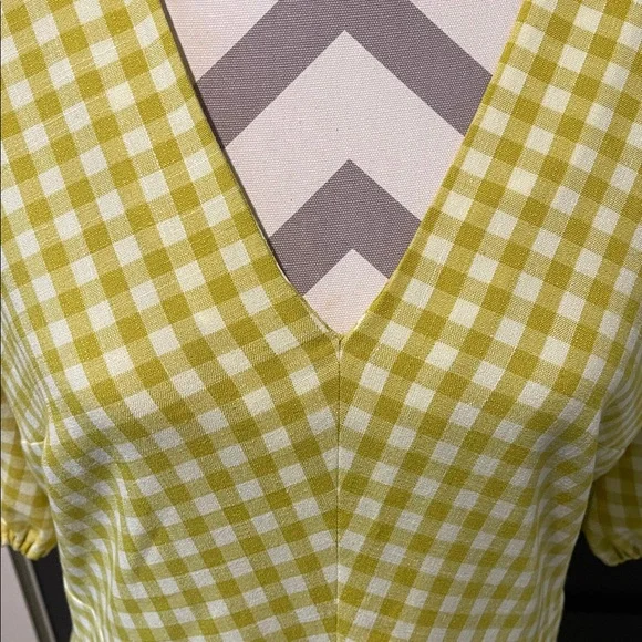 Ann Taylor Citron Gingham Preppy Midi Dress Size 10 NWOT - Picture 4 of 10